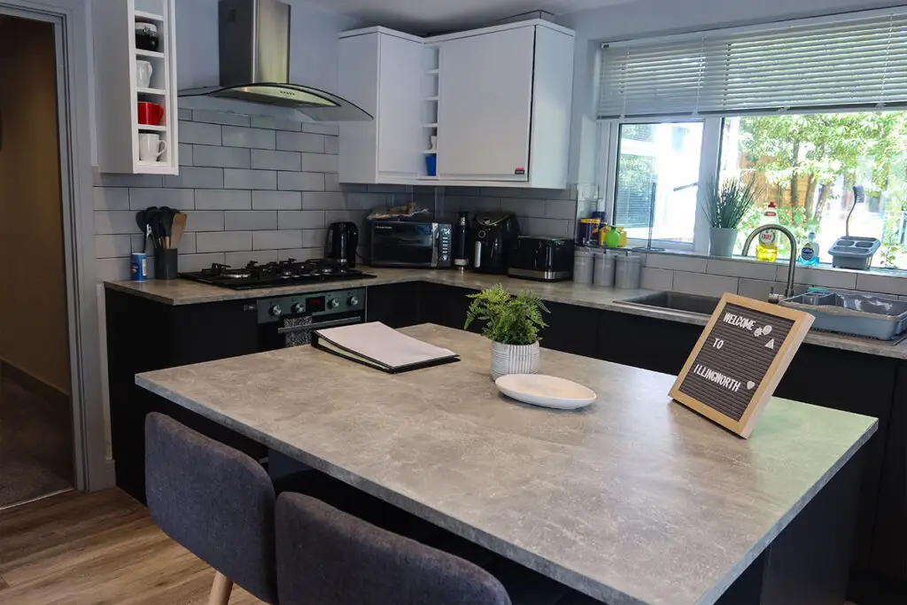 high end kitchen in our supported accommodation